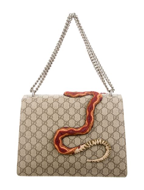 vintage tan gucci bag|Gucci dionysus snake bag.